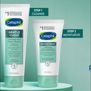 Cetaphil acne moisturizer and cleanser